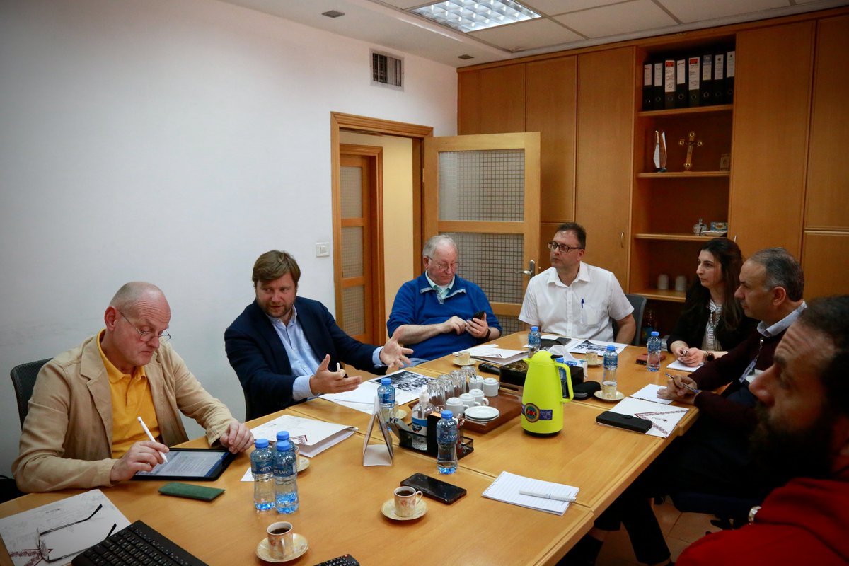 A meeting took place between the Secretary General of Caritas Jerusalem Mr. Anton Asfar and his counterpart in @aidtochurch Mr. Philipp Ozores. The meeting was also attended by Mr. Reinhard Backes, ACN’s Head of Middle East Section and the team of Caritas Jerusalem.