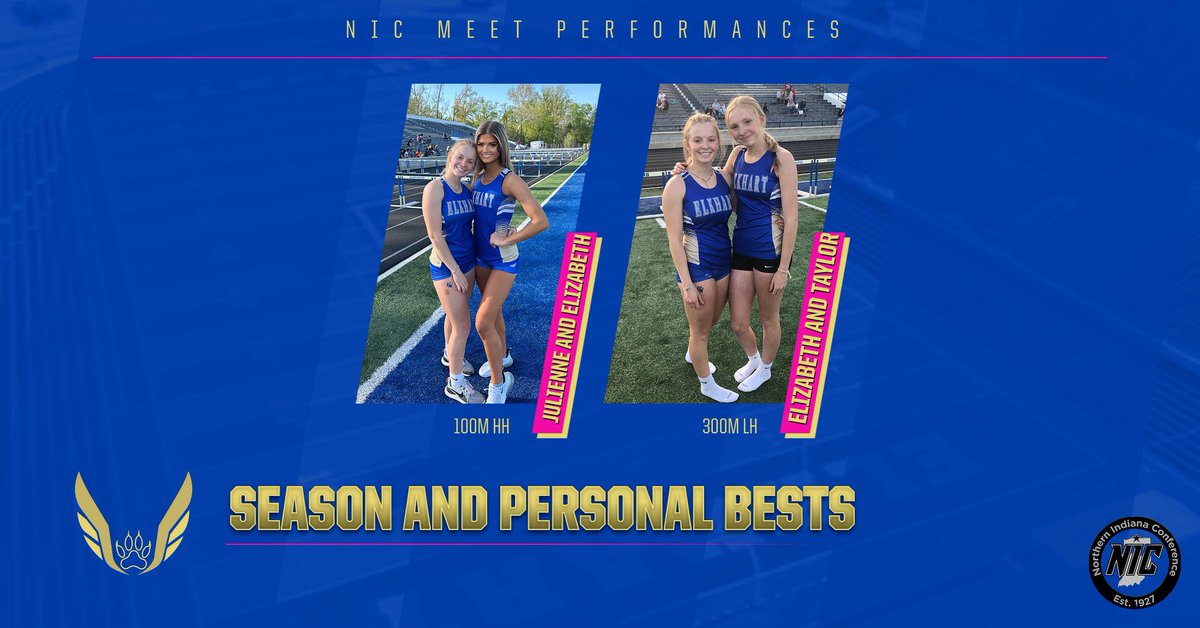 BallCoachMiller's tweet photo. Let me tell you about these 3 rock stars. At last night’s NIC Meet, J had a SB in the 100 HH and E ran her PB time. Then, the Sister Squad of E and T BOTH broke 52 in the 300 IH on the same night, PBs for both of them. So much fun to watch these girls run! #Predators #HurdleGang https://t.co/v4DLWnnXN1