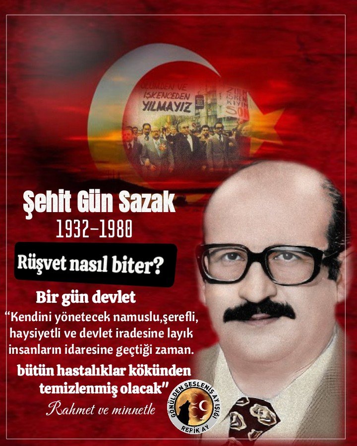 RefikAy9's tweet photo. Cennet mekan Gün Sazak beyimiz yıllar önce tesbiti yapmış
“Kendini yönetecek namuslu,şerefli, haysiyetli ve devlet iradesine layık insanların idaresine geçtiği zaman." https://t.co/S0kznh6F1K