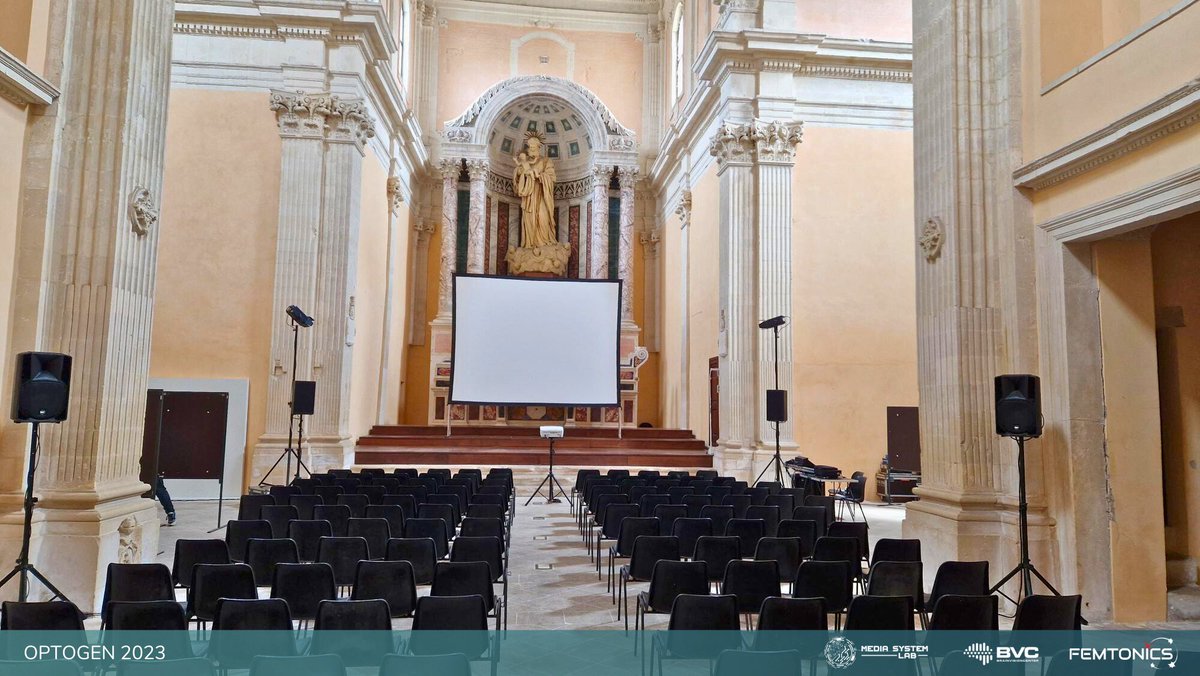 Femtonics's tweet photo. πCurious to see the preparations we've made at the historical location of Convitto Palmieri in Lecce?ππ Join us for #Optogen2023, where @ZsoltIvanDr will present tomorrow at 15.50! π Stay tuned for updates and a trip down memory lane!
In collab with @MEDIASystemLab. https://t.co/88D7xmNUhi