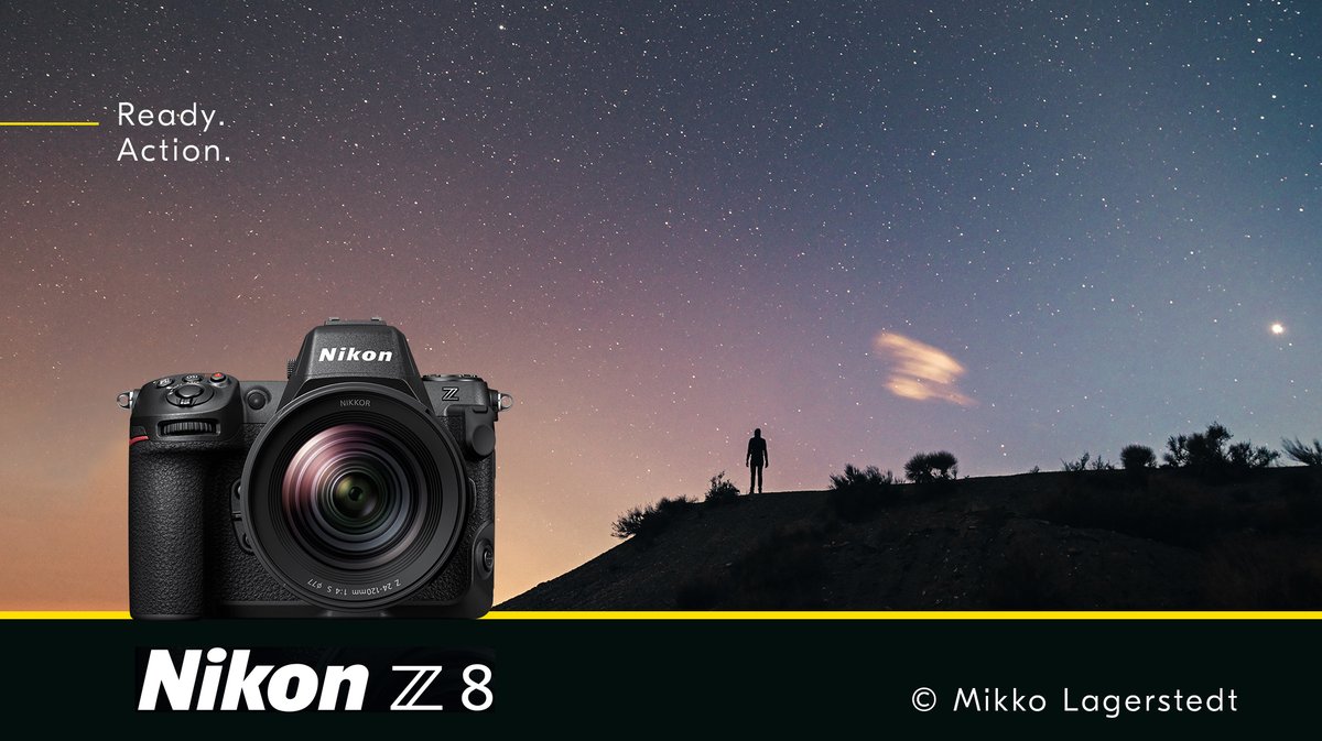 NikonEurope's tweet photo. Say hello to the all-new Nikon Z 8! 45.7 MP stills resolution, 8.3K native video resolution, and a compact, lightweight body. The creative possibilities for photography and videography are endless: https://t.co/2bRWPZOFNd https://t.co/h2aH8wo2fc
