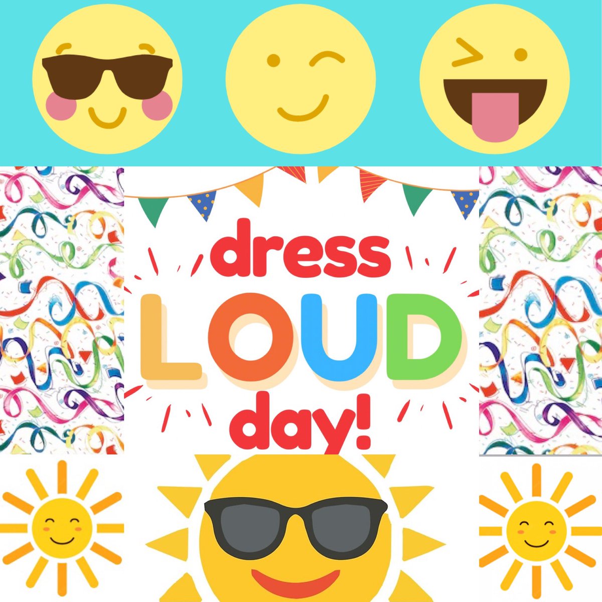 LClark_12's tweet photo. Hey St. Tim’s! A reminder that Friday, May 12th is a full civvies day for Dress Loud Day! Wear your brightest, most colourful outfit to raise awareness about the impacts of hearing loss. 😎@StTimothyHCDSB @HCDSB @hcdsbSEAC #DressLoudDay https://t.co/YGWMmCkMwl
