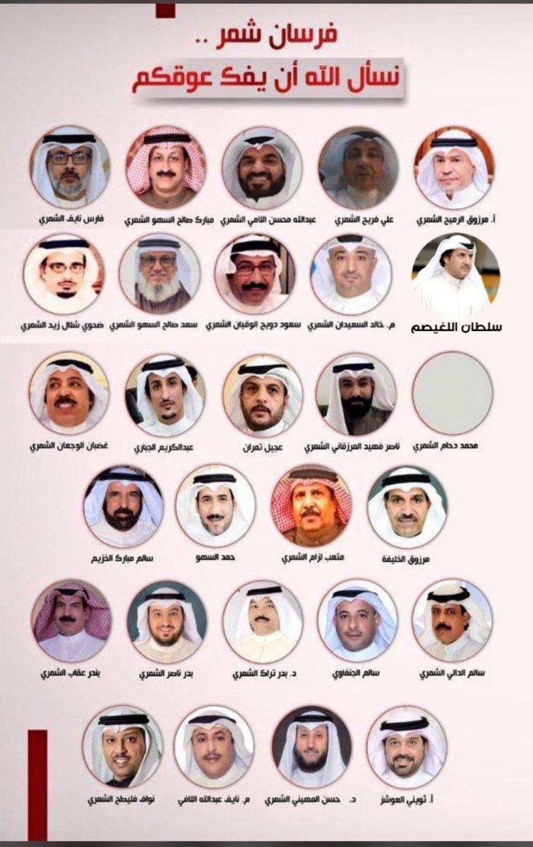 الف مبروك العفو
 
شكراً سمو الأمير 🇰🇼

#تشاورية_شمر