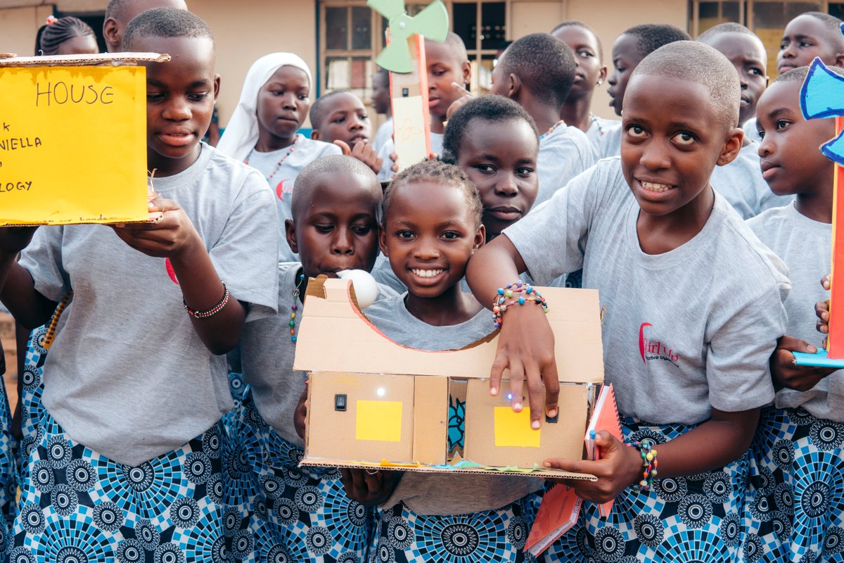 GirlUpUganda's tweet photo. The world of science and technology is built on the power of diversity, and when girls are empowered to explore their potential in STEM, they can change the world.

Today is three of the #BigSister Camp! The girls had an opportunity to explore the world of electronics and mechanics, thanks to the awesome facilitators from Fundi Bots.  #Bigsister23