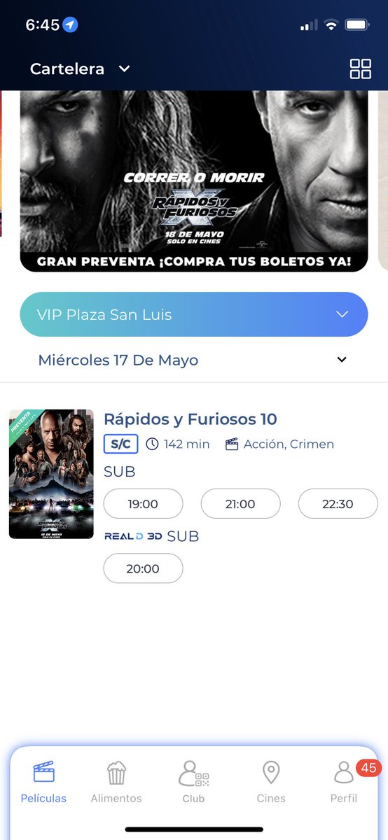 3ferx's tweet photo. @Cinepolis saben porque no me aparece la cartelera de hoy al próximo martes? https://t.co/yb2RTBHl4j