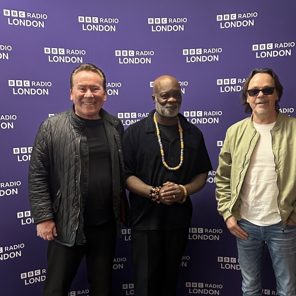 UB40OFFICIAL's tweet photo. Listen again to Jimmy and Robin on @BBCRadioLondon  with @EddieNestorMBE . 

Tune in below and scroll to 3.05.16:
https://t.co/d1eyfuqoas

Big Love
UB40

#UB40 #BBCRadioLondon #BBC #EddieNestor #reggae https://t.co/9Wymgbo5En