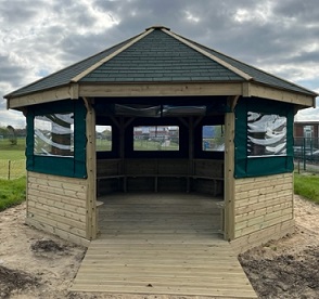 The children are really pleased with the new outdoor classroom and hope to have lots of lessons outside during the summer term.