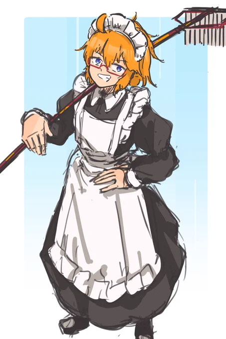 #ゴルハイラストメイドの日ゴルハイちゃん 