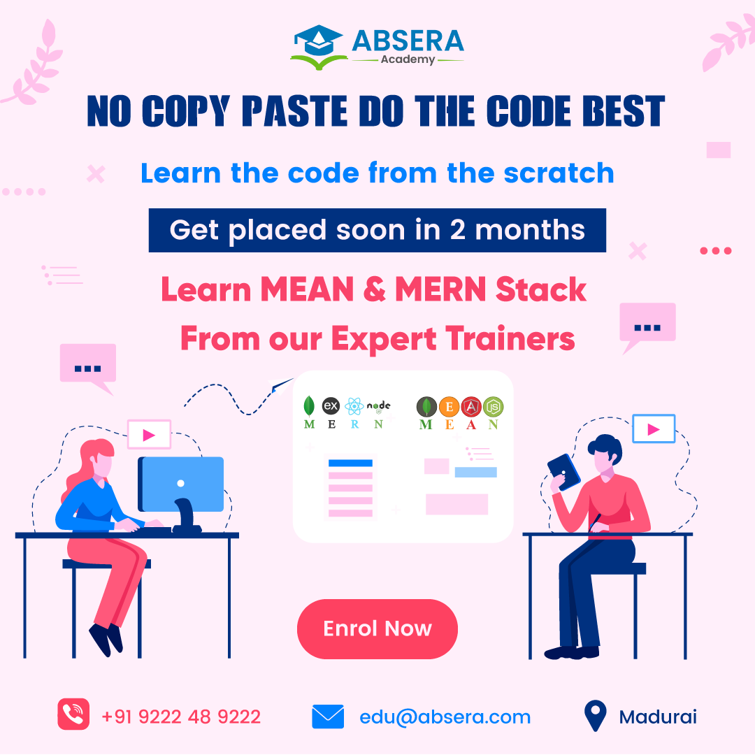 AbseraAcademy's tweet photo. Are you looking to learn MEAN and MERN stack?
Still why waiting
Click the link
https://t.co/191UR8hNFC
#Absera #Abseraacademy #MERN #MEAN #PHPCourse #AndroidCourse #iOSCourse #Websitedevelopment #MobileAppDevelopment #SEO #DigitalMarketing #GraphicDesigning #Flutter https://t.co/jj33vTMyBL