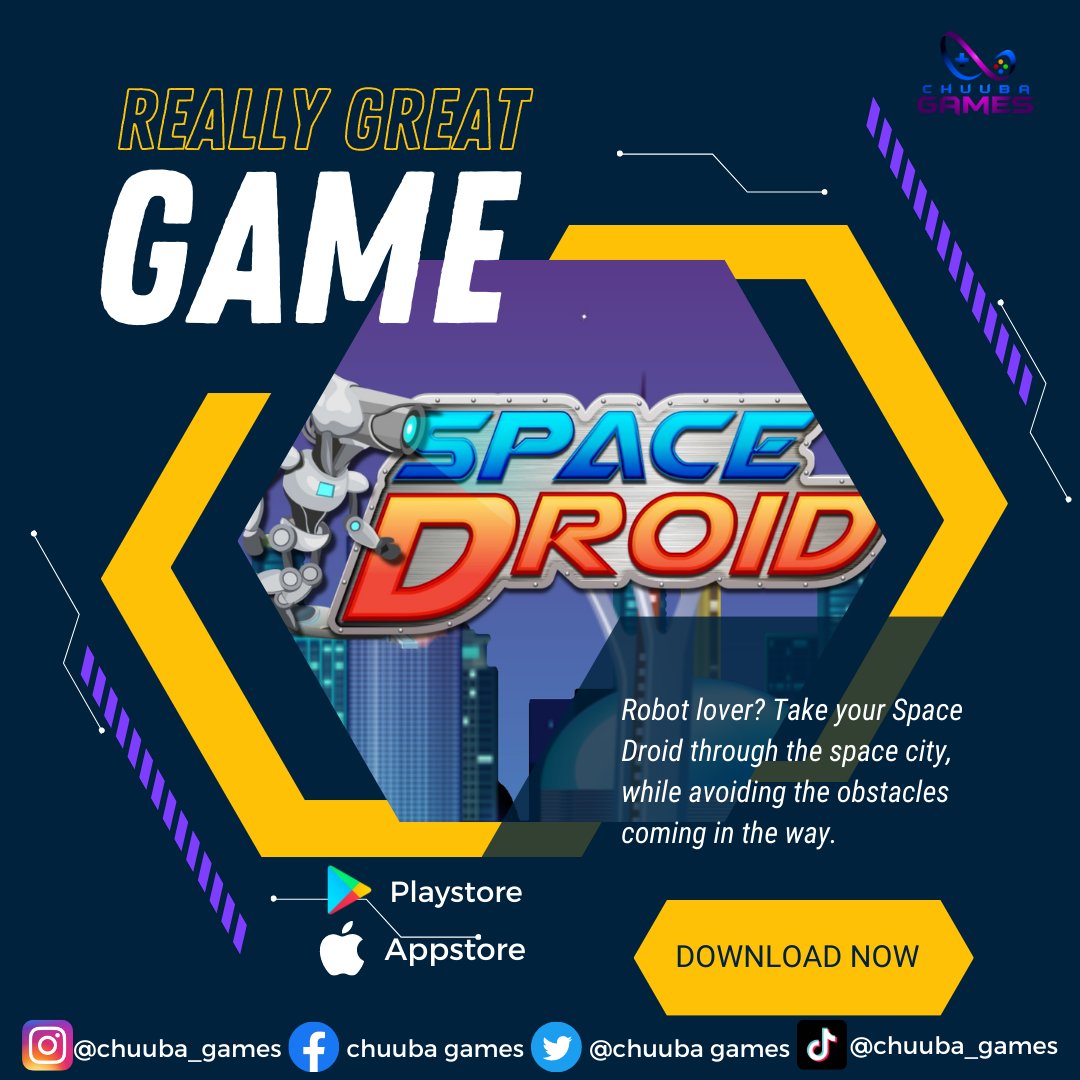 chuuba_games's tweet image. Robot lover? Take your Space Droid through the space city, while avoiding the obstacles coming in the way. 

#MobileGaming #AddictiveFun #ChuubaGames #DownloadNow #fyp #fypシ #foryou #foryoupage