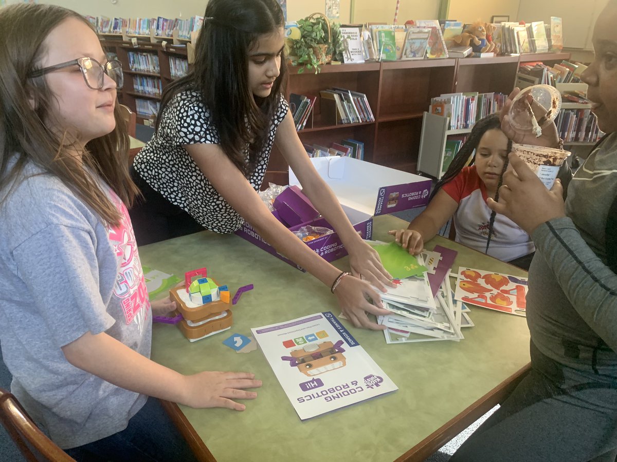 New robots that program differently than ones you have previous experience with, can be difficult. Another student put it together last year, and this group is figuring out how to code it, organize, and teach it to others! We’re getting there… <a href="/GirlsWhoCode/">Girls Who Code</a>