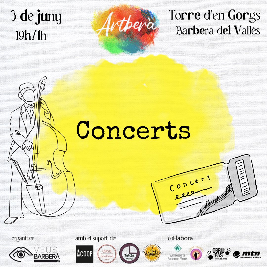 VeusBarbera's tweet photo. #Concerts de 20 a 21.30h i de 23.30 a 00.30h
🎶🎷 Una de les bandes que ens acompanyarà serà #Dixthree, t'ho perdràs? 🥳
📍 Torre d'en Gorgs
🕓 de 19h a 1h
🔗 https://t.co/ryS2pyWNeY
😍 T'hi esperem! https://t.co/VrcpDEdDL3