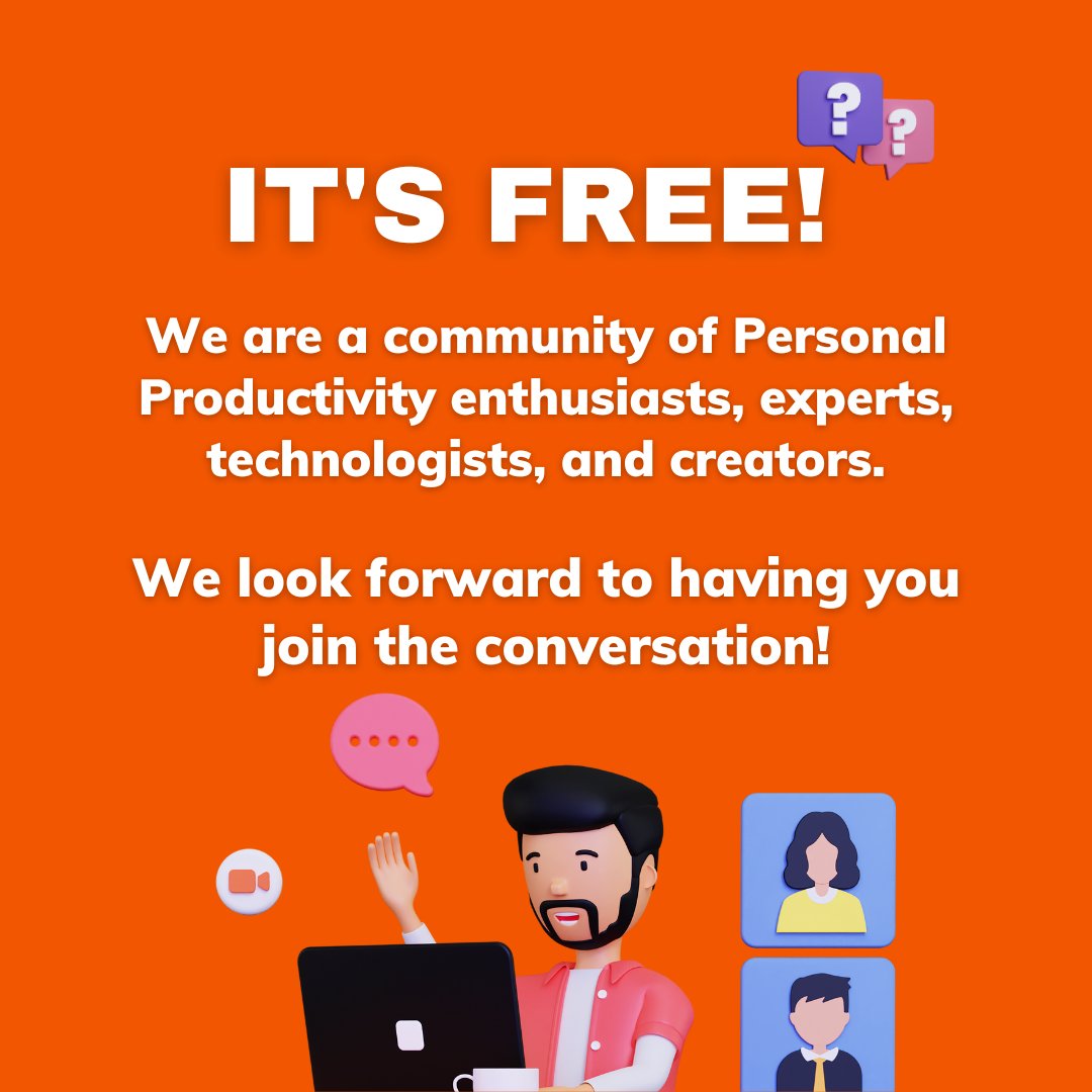 Anything But Idle has a dedicated channel within the digital community for personal productivity enthusiasts, Personal Productivity Club.

Simply click the link to join ➡ personalproductivity.club/sign_up/