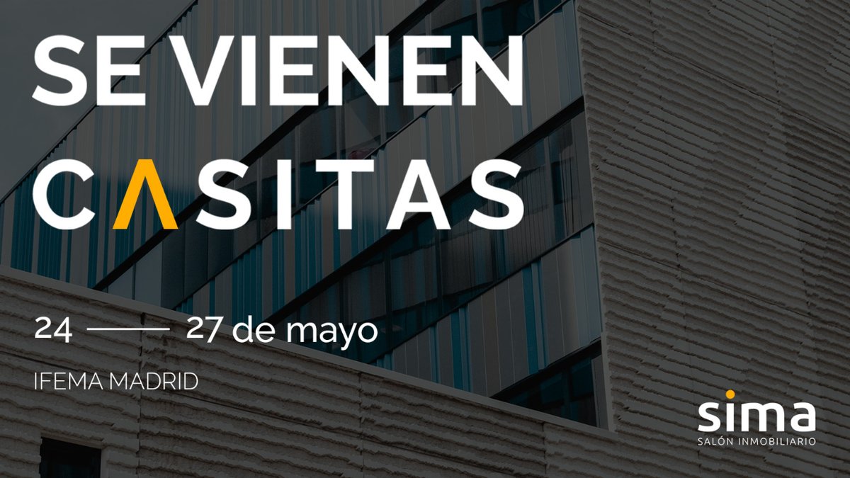 🤔 ¿Estáis preparados? 

📆 Del 24 al 27 de mayo #SeVienenCasitas.