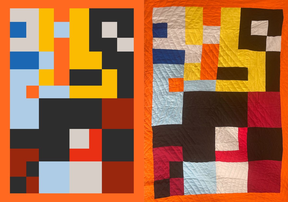 arsnlart's tweet photo. Hello, quilters of the world.  Keepers of Ariadne.  Generals in the yarn bomb brigade.

What are the Gee’s Bend Quilters and digital artist Anna Lucia stitching?  

This hot digital artist and a 200+ year old institution are shaking up the world of quilting with their physical/digital hybrid.  

The Benders collaborated with Anna to turn physical quilts into digital forms — and then also worked to sew the digital forms back into physical.

Follow the thread: https://t.co/qrEuqRTVl3

Public sale begins May 18th.

@annaluciacodes @SoulsGrownDeep @RefractionDAO @seedclub #YarnBomb #modernquilting