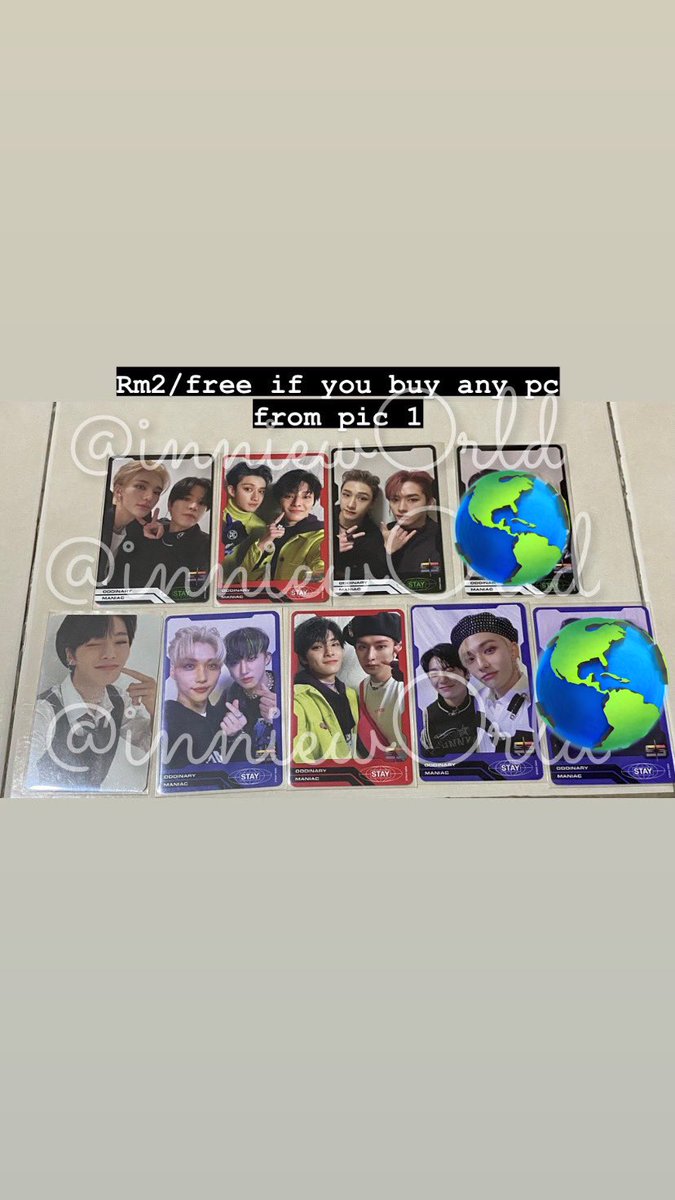 inniew0rld's tweet photo. Update availability! help me clear pls 🙏🏻  #pasarstraykids #pasarskz #skzmarketmy https://t.co/St7tCMiHH2