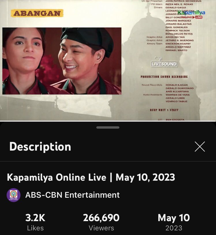 idolcocomartin's tweet photo. 266K peak concurrent views! #FPJBQPagsisikap https://t.co/fFvb4gz4ZU