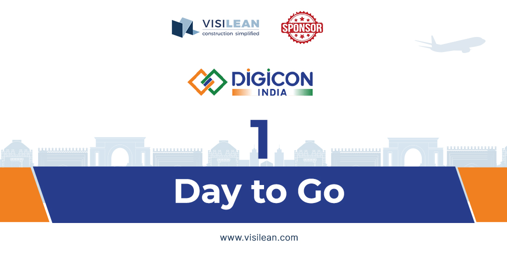 Visi_Lean's tweet photo. *One Day Only* to witness a live demo of construction project management software, VisiLean! Join us tomorrow at DigiCon, Holiday Inn, Mumbai International Airport. Hurry up and register https://t.co/fNpclxx6Ny #associatesponsor

#secondedition #DigiConIndia #VisiLean https://t.co/T2BIbCy7sS