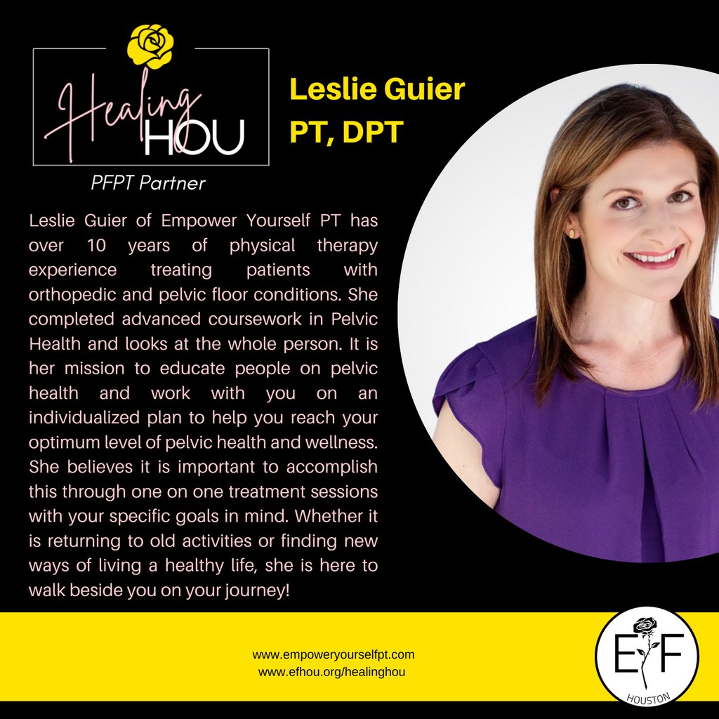 ef_hou's tweet photo. One recipient of our pelvic floor scholarship will work with Leslie Guier in Old Town Spring. Find out more at https://t.co/5o5lpnrdpM⁠
⁠
#endometriosis #endo #htx #huston #endometriosisawareness #endoadvocate #pfpt #pelvicpain #physicaltherapy #pelvichealth #scholarship https://t.co/qJjaXE4wDl