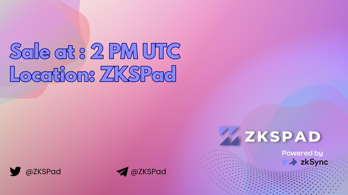 ZKSPad - zkSync Pad tweet media