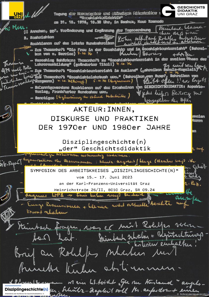 GD_UniGraz's tweet photo. Wir freuen uns auf "andere" Disziplingeschichte(n)... @KGD_Fachverband https://t.co/RSJYtaP1ye