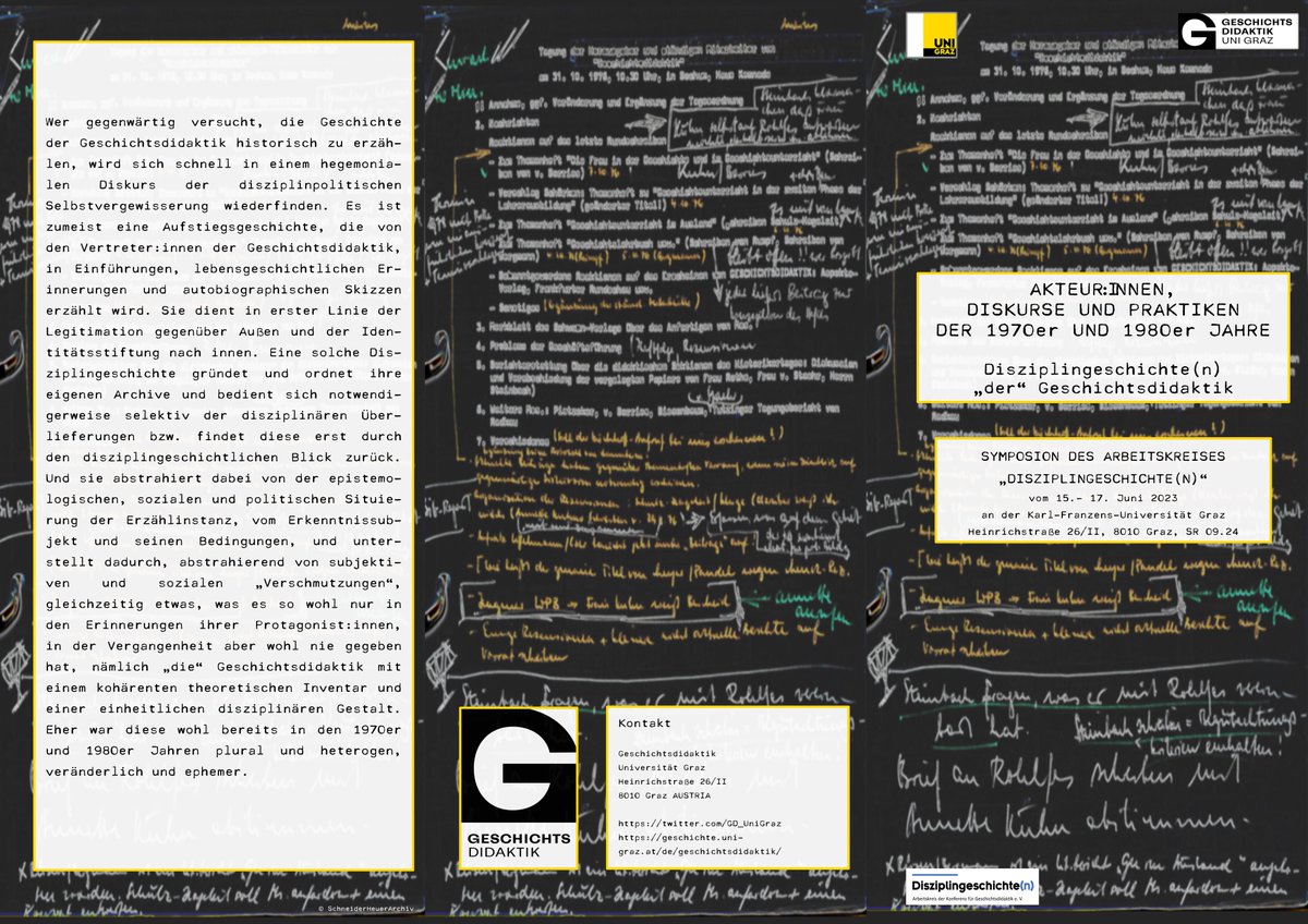 GD_UniGraz's tweet photo. Wir freuen uns auf "andere" Disziplingeschichte(n)... @KGD_Fachverband https://t.co/RSJYtaP1ye