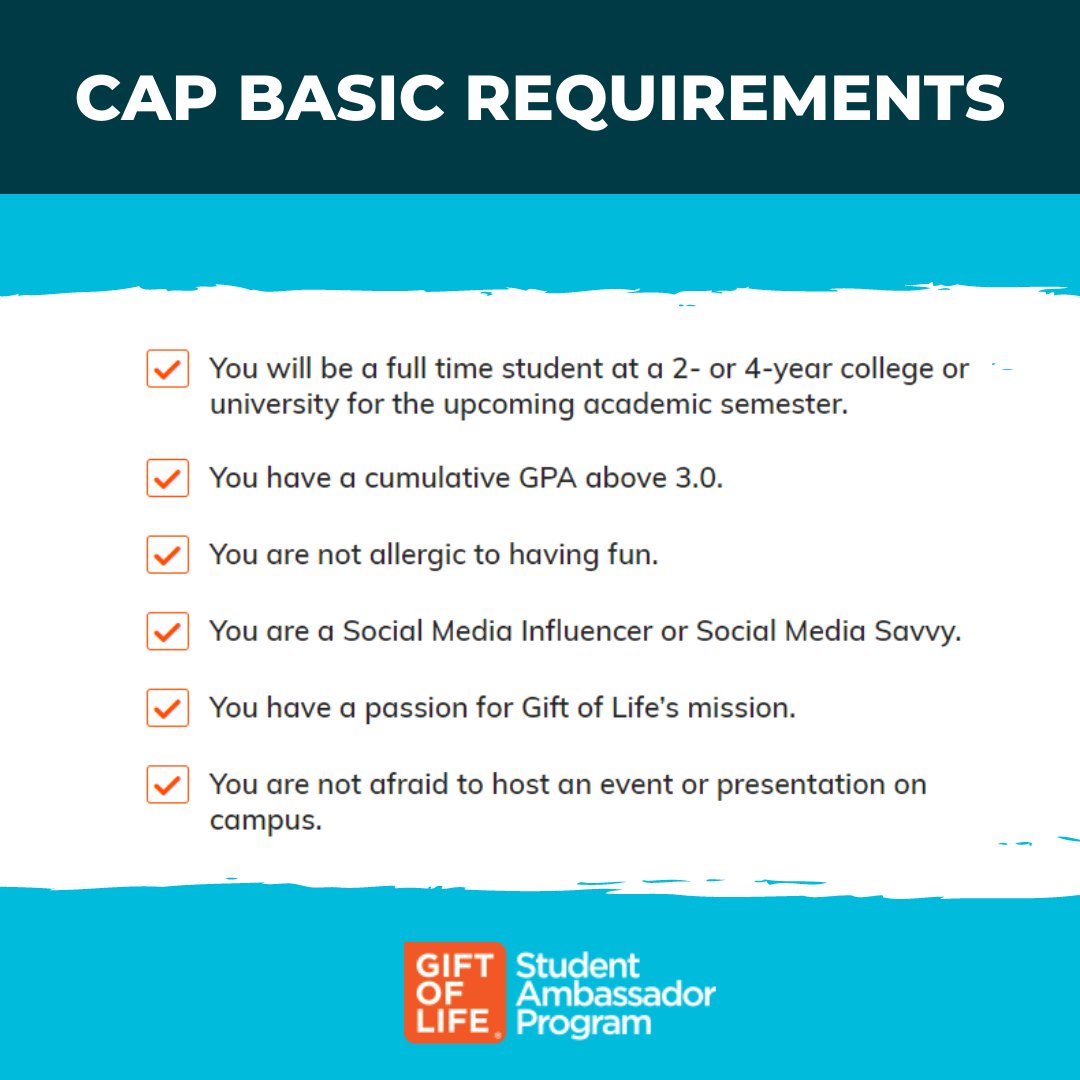 gol_recruitment's tweet image. Get involved and help save lives! 

📢 CAP Applications are now open for Fall 2023: Get hands-on experience and enhance your leadership, marketing, and communication skills. To learn more, head to: bit.ly/3BdgPiU

#FallInternship #CampusAmbassadorProgram #GiftofLife