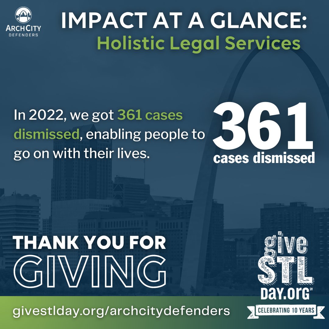 ArchCityDefense's tweet photo. St. Louisans who can't afford private counsel but don't qualify for a public defender need our help. #ACD fills in the gap by providing free legal services to prevent homelessness, unemployment, incarceration &amp; more. But this is only possible with your support. https://t.co/dm9RNT9EjV