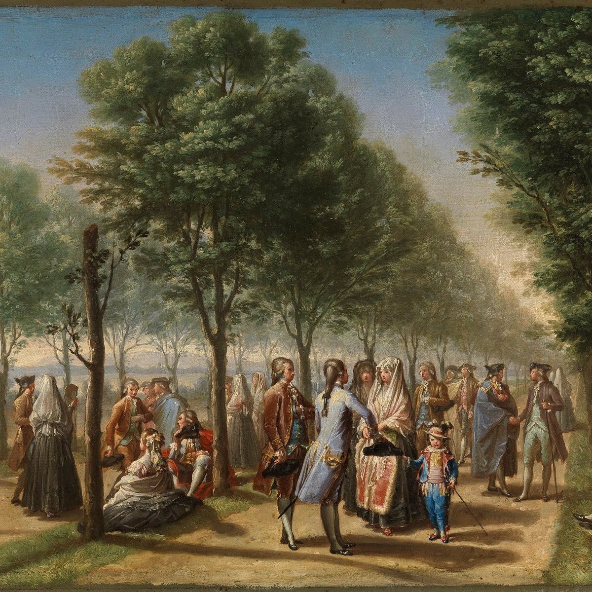 AraceliRego's tweet photo. Francisco #BAYEU Y #SUBIAS "El paseo de las delicias" (1784); pintura-diseño para tapiz #pintura https://t.co/7mjcGKGhPV