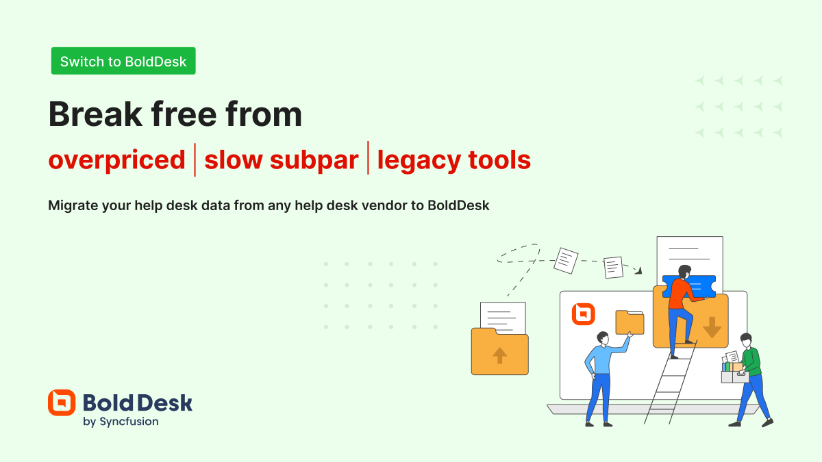 BoldDesk's tweet photo. It's time! Out with the old & in with the new!
Upgrade your #helpdesksoftware to our #modernsolution with ease.
Say goodbye to clunky interfaces and hello to streamlined #customersupport @BoldDesk .
We offer free #migration to make the switch seamless.
https://t.co/2BI5lzdFhw https://t.co/BPqxyIop7G