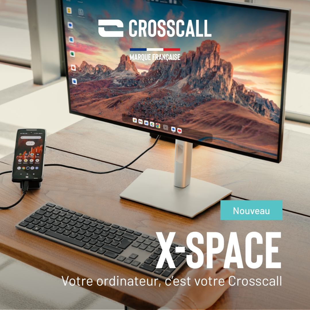 crosscallmobile's tweet photo. Crosscall dévoile X-SPACE, une interface bureau unique qui vous permet d’utiliser votre smartphone Crosscall comme un ordinateur en le connectant à un moniteur, une télévision ou un lapdock.

Pour en savoir plus, rdv sur https://t.co/UKD6YE74mi https://t.co/MVXrzq276z