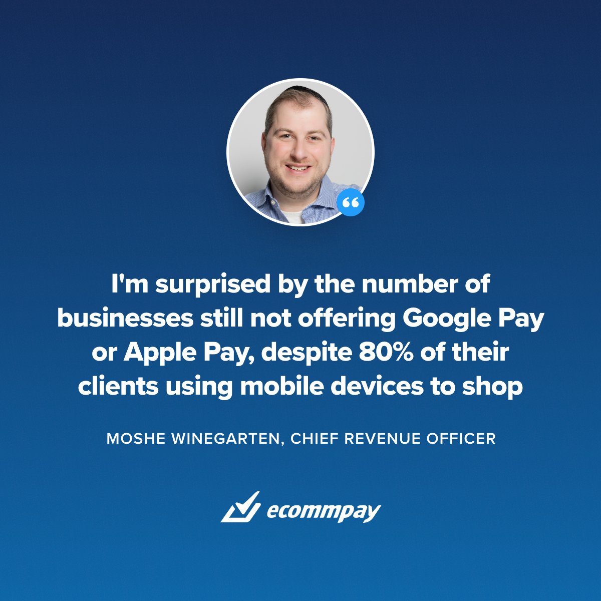 ✏️Find everything you need to know about the major e-commerce and fintech trends in our interview with Ecommpay CRO Moshe Winegarten!

Read the full interview here: ecommpay.com/blog/moshe-win…

#onlinepayments #ecommercebusiness #fintechtrends #onlineretail #openbanking