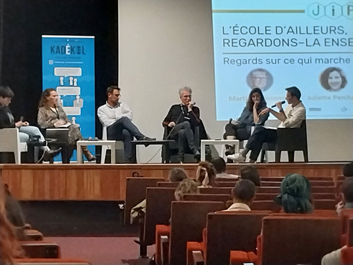 Colinconu's tweet photo. Table ronde permettant de croiser les regards su les écoles d'Ailleurs. Avec @m_meisonnier #JIP23 @a_figari https://t.co/NsofaKFx1l