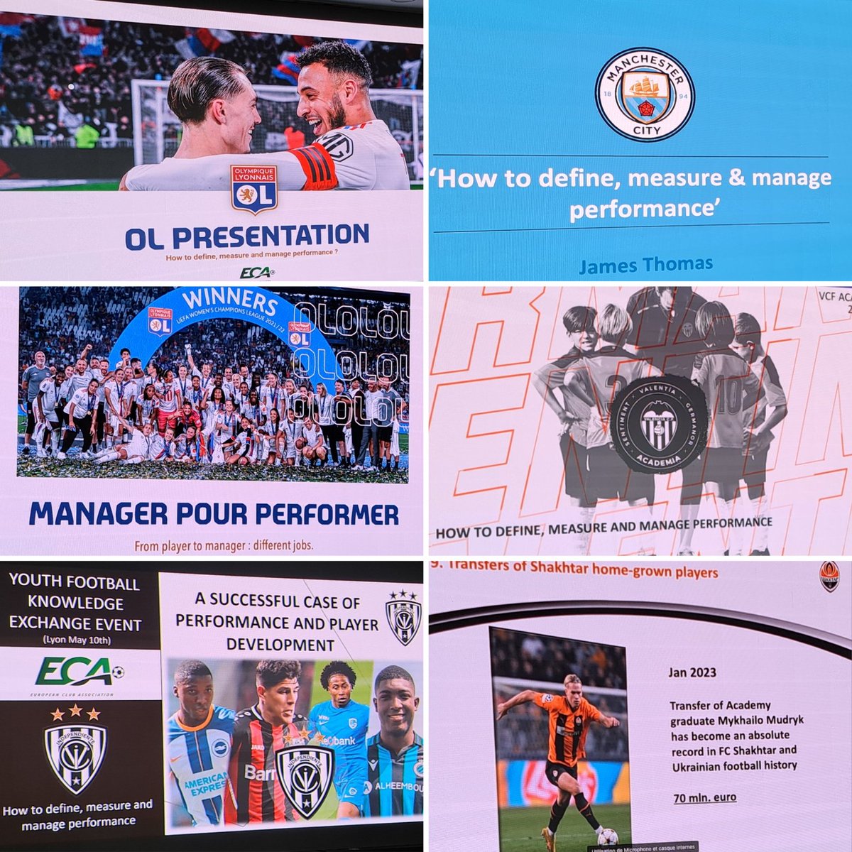 KolmanSasa's tweet photo. A fantastic #europeanclubassociation course. Knowledge shared from top clubs, great learning experience. 
@OL @ManCityAcademy @valenciacf @Shakhtardonetk #IndependientedelValle
🇫🇷⚽️ https://t.co/HVLRPYPMgq