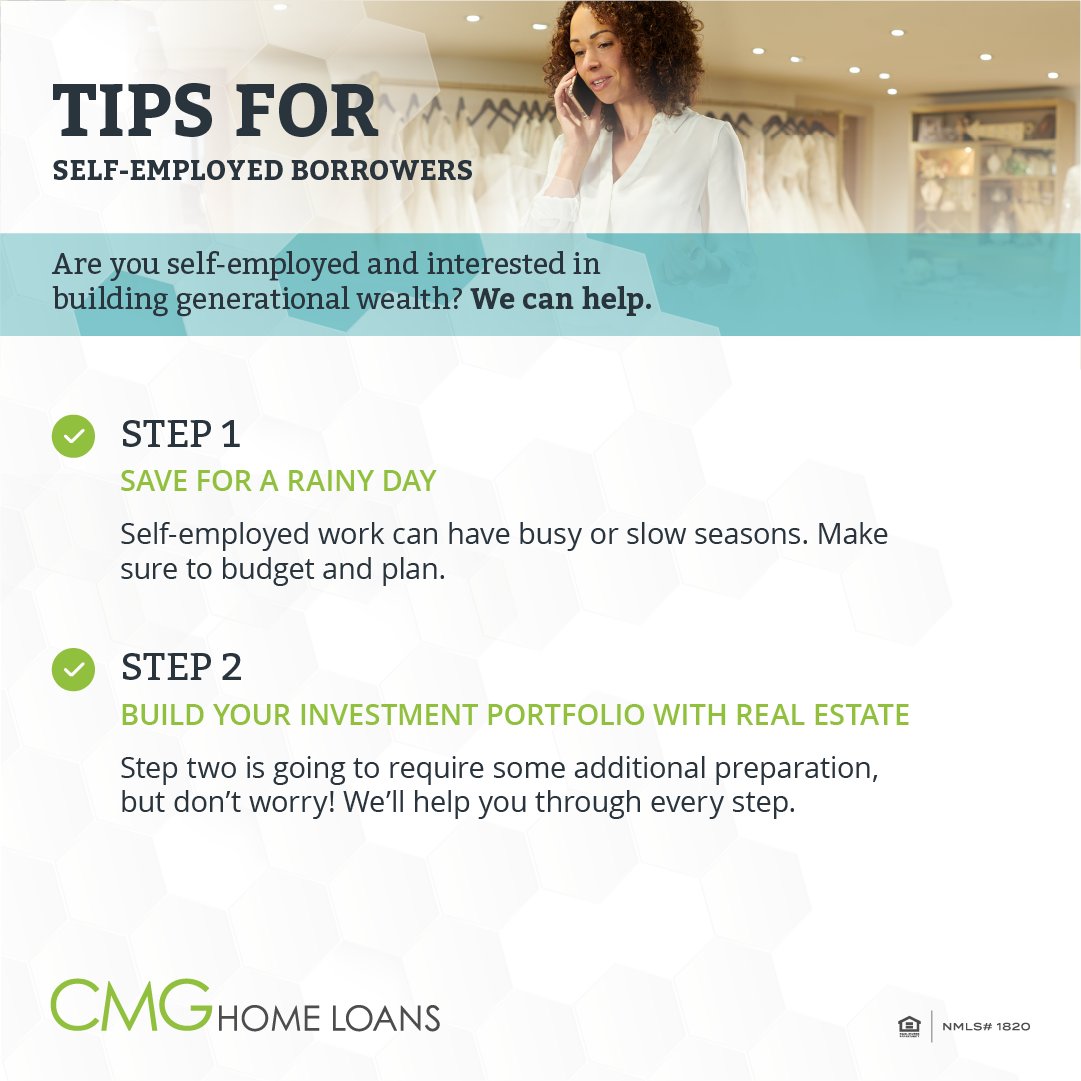 Getting a mortgage as a self-employed person can seem like an impossible task. However, we have some tips for our self-employed friends- and even some unique loan products to make the dream of homeownership more attainable. Reach out for more info.