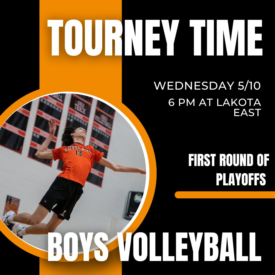 Men’s Volleyball starts tournament play tonight!! @LoveBoysVball @LovelandTigerAD <a href="/Loveland_AsstAD/">Shayne Lyons</a>