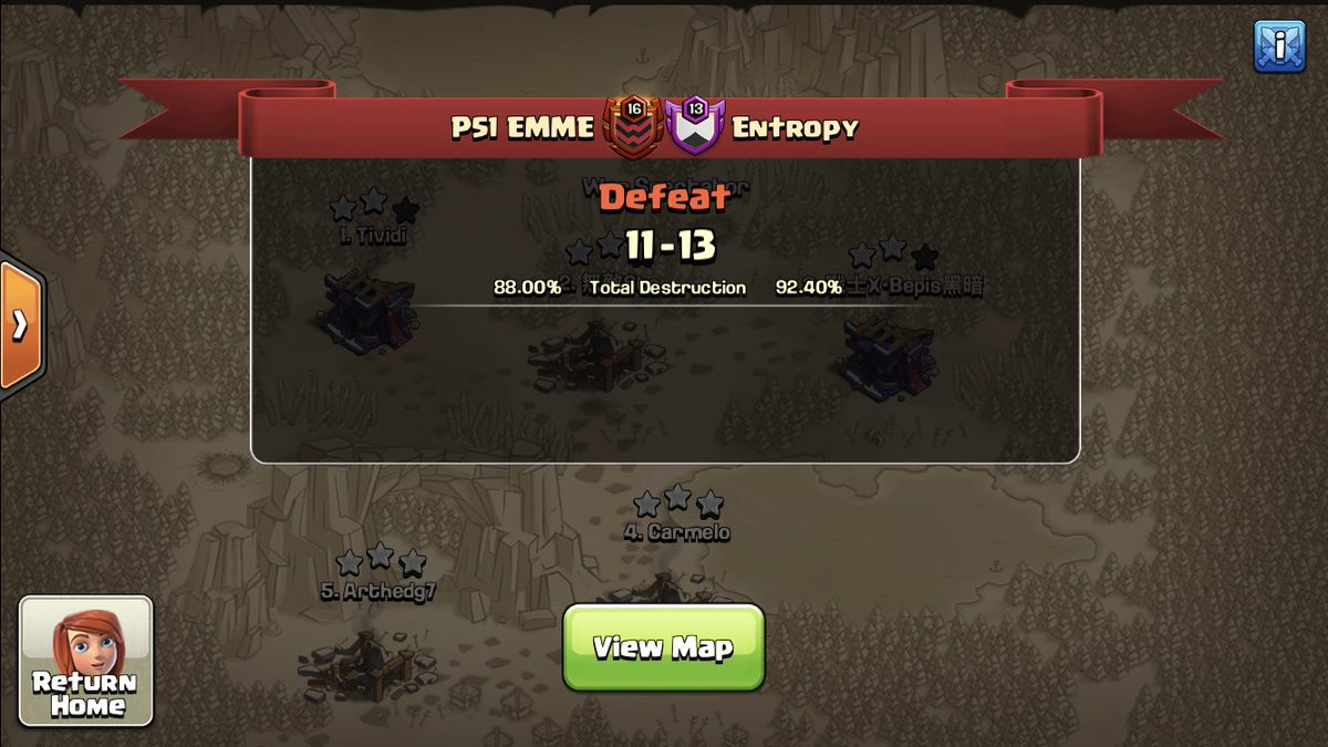 EMME_Coc's tweet photo. 🏆 @Suzie_Gaming #SuzieCup Ro128
✅ Win
🤝 Gg @LunaticKingdom_ 

🏆 @CC_Victor_CC #WarriorCup Ro4
❌ Defeat
🤝 Gg @EntropyGaming 

Let's recharge our energy for this weekend 🔥

☆☆☆ @Bepiss__ x2 https://t.co/Y40BLxrP8J