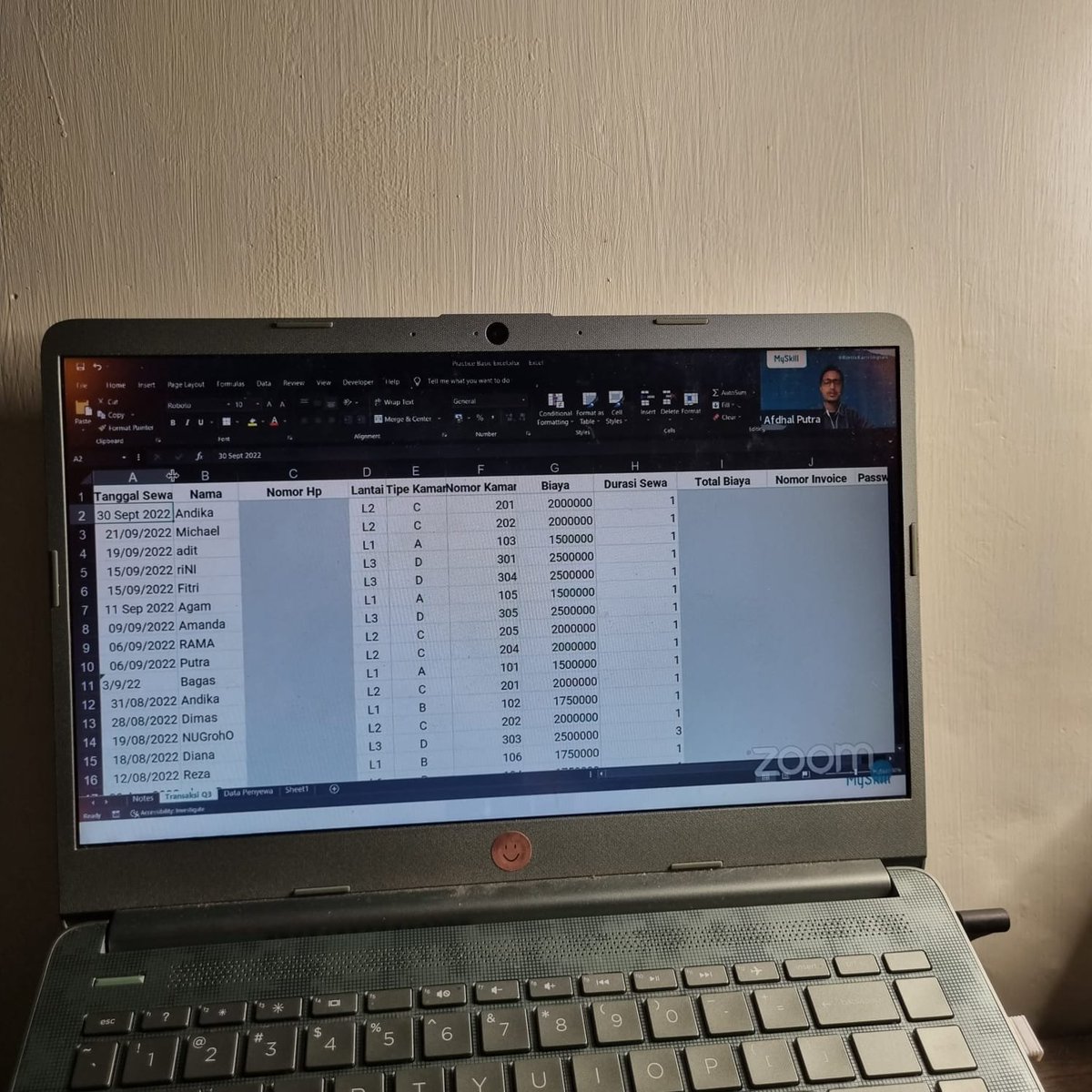 MySkill Si Paling Belajar 💎 on Twitter "absen yang habis ngewar zoom