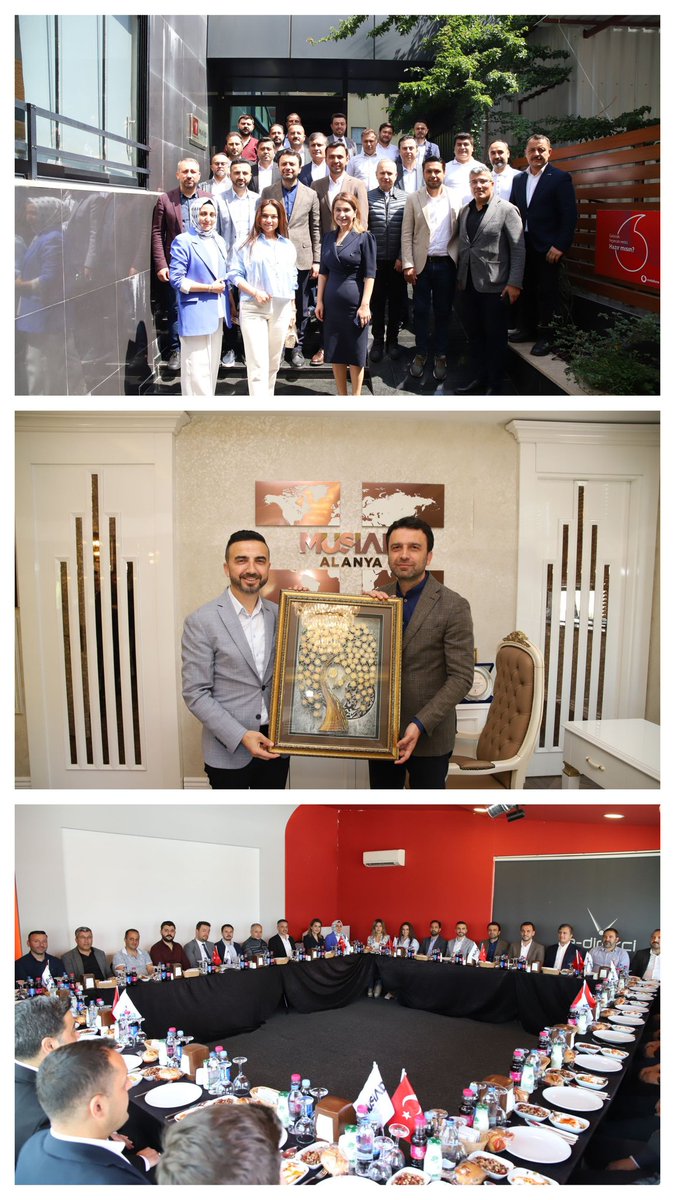 MUSIADAlanya's tweet photo. Ak Parti Mkyk üyesi, Antalya milletvekili sayın @avmustafakose Alanya ilçe başkanı sayın @mustafatoklu ve  heyetini ağırladık
 Alanya'mızın ve ülkemizin geleceğe yönelik hamlelerini istişare ettik. sayın vekilimiz ve ekibine, katılım sağlayan üyelerimize  teşekkür ediyoruz https://t.co/xPWobvG7c5