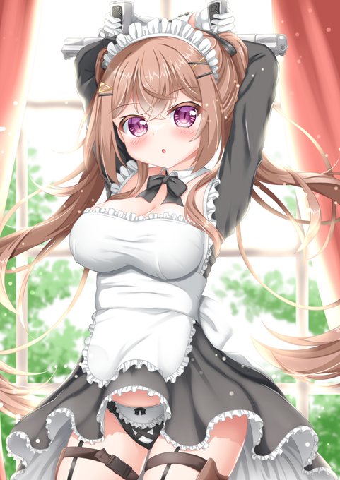 我が家の武装するメイドとドジするメイド🖤🤍
 #メイドの日 