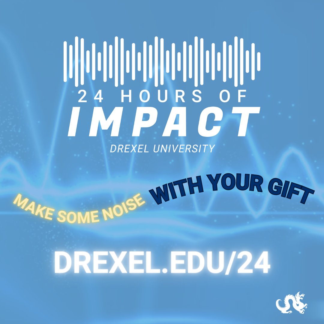 Today's the Day!! Make some noise for Drexel Field Hockey during the 24 Hours of Impact! Hourly challenges are coming soon, stay tuned! Make a gift by visiting twentyfour.drexel.edu/FieldHockey #Drexel24