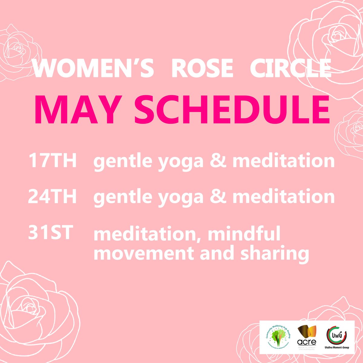 Here are the upcoming dates for our Women's Circles:

#community #womenempowerment #support