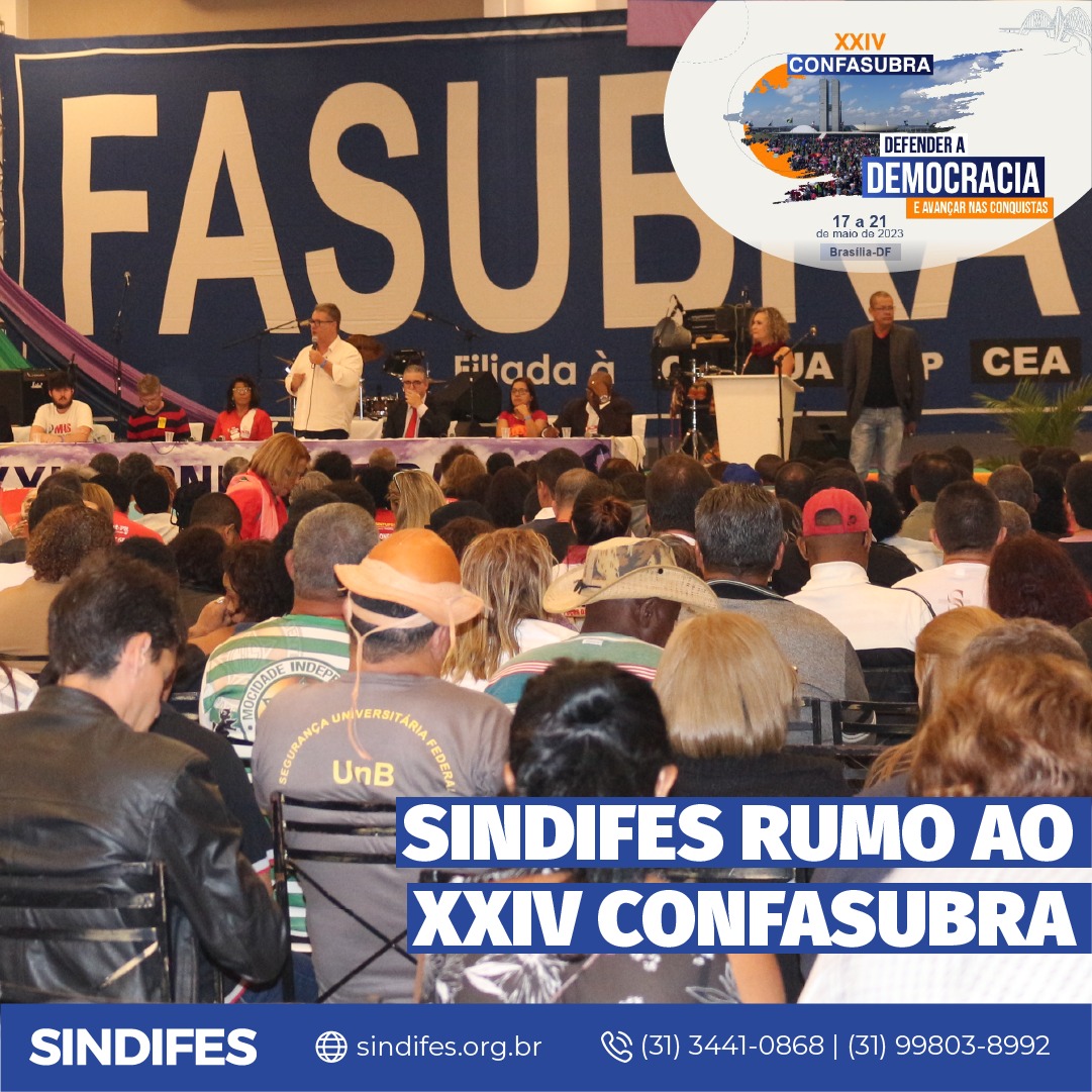 sindifes's tweet photo. 📣Falta uma semana para o #XXIVCONFASUBRA e o #SINDIFES estará presente com uma delegação de peso!
Você poderá acompanhar a cobertura completa do evento – que é a instância máxima de deliberação da @FASUBRA_– pelo nosso site e redes sociais https://t.co/r7iQ0Lddfb