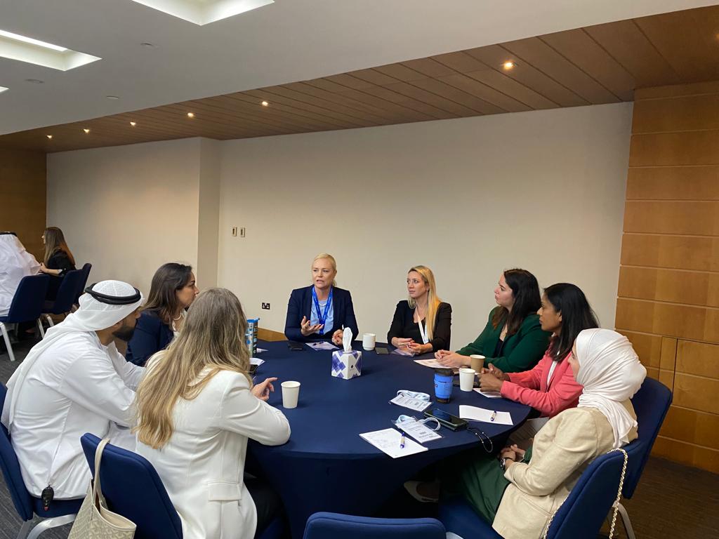 BoeingMidEast's tweet photo. Empowering more women to take flight in the aviation industry! 🚀A few of our female leaders and colleagues from Boeing Middle East, joined their industry peers to discuss the path to gender equity in our region at the 10th anniversary event of @waiorgme  in Dubai. https://t.co/ziyYKohrAY