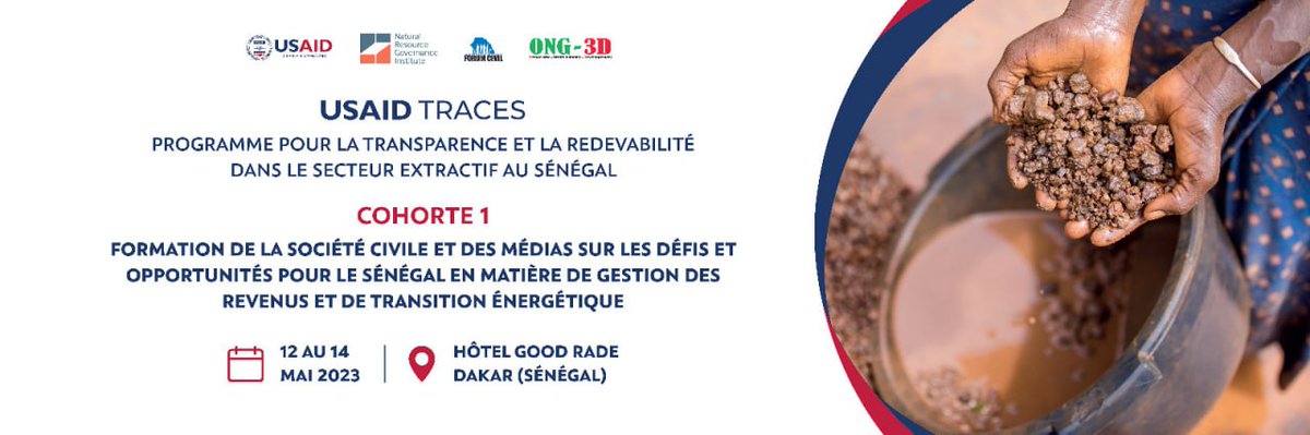 pcqvpsenegal's tweet photo. La Coalition Nationale Publiez Ce Que Vous Payez est convié à participer au Panel de haut niveau sur la Gouvernance des Ressources Naturelles que le Comité National ITIE organise le jeudi 11 mai 2023 à partir de 9h00 au Radisson Blu de Dakar 🌍🌿
#PanelDeHautNiveau #PCQVP https://t.co/0O4cn1JLCK