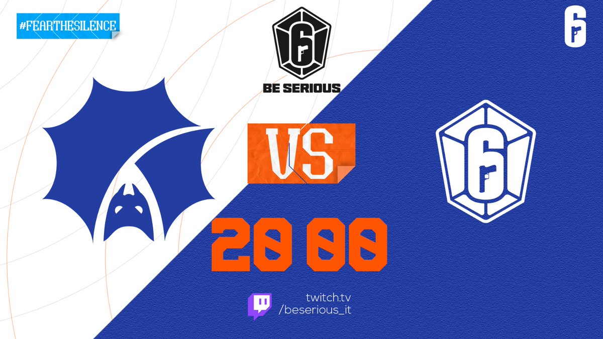 abats_esports's tweet photo. [#rainbow6siege] Oggi ritorna il @BeSeriousR6! Sulla nostra strada troviamo gli ex-AFN, i SO-LI-DO.

Scendiamo in campo per mantenere la striscia positiva, appuntamento alle 20:00 su https://t.co/qxaPc1ygi1

#fearthesilence https://t.co/s5wgFgVJ7i