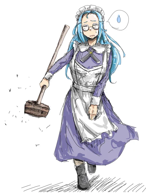 メイドの日だけどなにも描いてなかった…(再掲