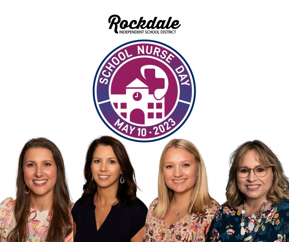 Today is National School Nurse Day! Protecting and promoting student, community, and public health today and everyday. Learn more at schoolnurseday.org #SND2023 #berockdaleproud #iheartrockdale