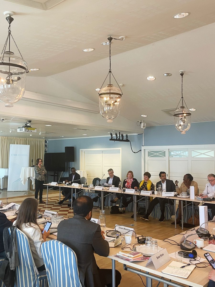 cmioffice's tweet photo. Day 2 of #GIM23 is well underway, with many insightful sessions by @UNDPPA.
One of the focus points today is digital peacemaking, which is a priority area for CMI. Digital tools have strong potential to increase the inclusion of women in peace processes. https://t.co/78NsbxEN7s