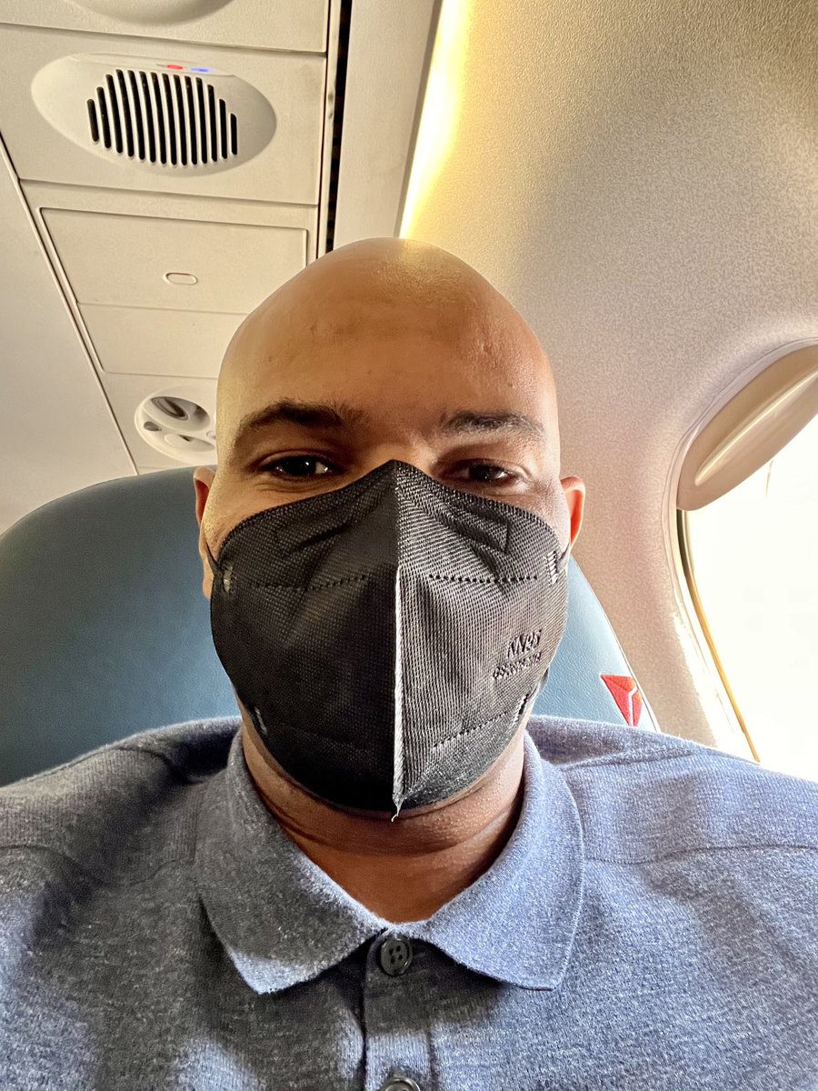 A friend recently asked if I still mask when I travel. Today was case in point. Sat by someone who clearly had a respiratory virus (coughing, sneezing, runny nose all through flight). It may or may not have been covid, but I don’t want to get sick from anything. Glad I had my 😷